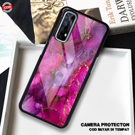 HP HS03 Case Realme 7 - 7 Pro Softcase Glass Kaca - Hardcase 2D Glossy - Protective Phone Case Lates