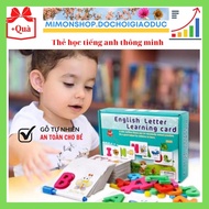 English Letter Learning Card - English Letter Learning Wooden Letter Card with Whiteboard Pen and Er