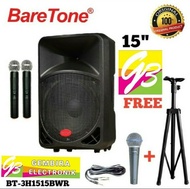 TMS-576 Speaker Aktif Portable Baretone 15 bwr Bluetooth Original