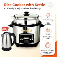 Philips Rice Cooker Standard 2L(2-4) cups 4L(5-7 cups) Heavy Duty Non-Stick Inner Pot