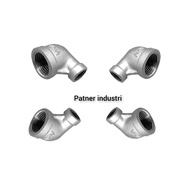 V-sok elbow thread 1/2 x 3/8 inch stainless