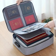 3 Layer Document storage bag with lock certificate deed file holder A4 Beg Dokumen Fail Sijil A4