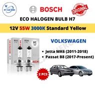 BOSCH Eco H7 Halogen Headlamp Bulb 12V 55W H7 Bulb for Volkswagen Jetta MK6 (2011-2018) / Passat B8 