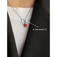 DAZZLING My Initial Fashion Necklace Stainless Steel Waterproof Men And Women Couple Necklace