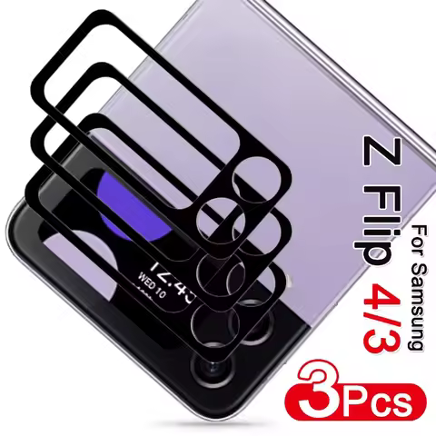 For Samsung Galaxy Z Flip 4/3 Screen Protector 3D Curved Camera Lens Cover Anti-scratch Tempered Gla