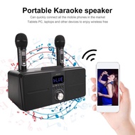 SD309  Dual Wireless Microphones System 30W Outdoor Karaoke Microphone KTV All-in-one Bluetooth Speaker Set   SDRD