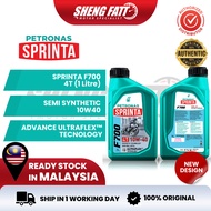 PETRONAS F700 SAE 10W-40 Semi Synthetic Minyak Hitam Yamaha Honda Ducati Superbike 100% Original