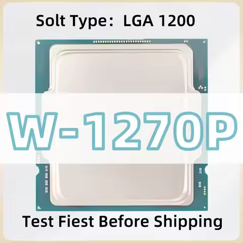 Xeon W-1270P CPU 14nm 8 Cores 16 Threads 3.8GHz 16MB 125W CPU LGA1200 for W480 W580 Chipset motherbo