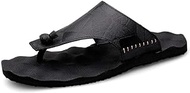 BJDST Outside Genuine Leather Flip Flops for Men Slippers Summer Outdoor Light PU Soles Slipper Flip Flop (Size : 9code)