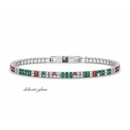 brc20 Bracelet Tennis colorful white gold Xuping 6-7’
