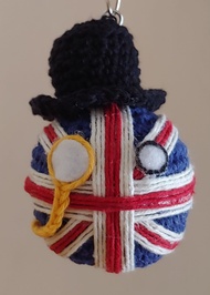 Gantungan Kunci Amigurumi - Countryball