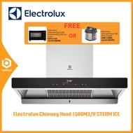 Electrolux 90cm Chimney Hood 1500m3/h Touch Control with SteamClean Self-cleaning - ECC9788S
