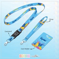 [Lanyard] strap id card holder Livin' mandiri set gantungan kunci tempat kartu