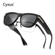 Cyxus Polarized Wraparound Sunglasses Fit Over Light Glasses For Women Men UV Protection Lightweight