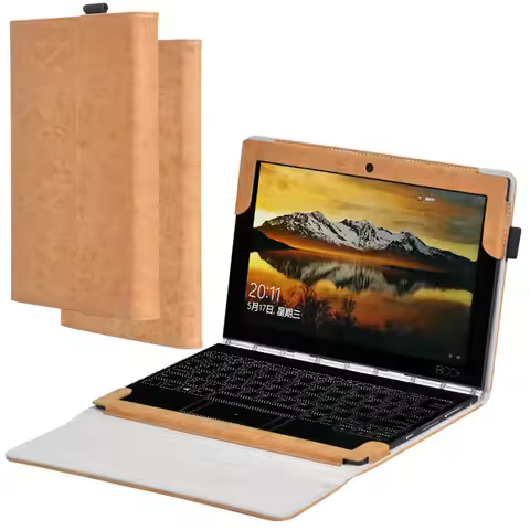 Business Folio PU Leather Cover For Lenovo Yoga Book 2016 Case YB1-X90L YB1-X90F YB1-X91L YB1-X91F 1