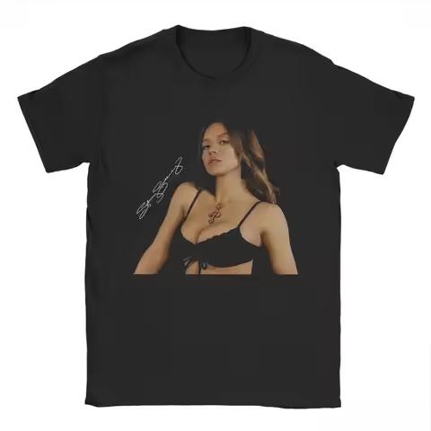 Sydney Sweeney Wear Graphic Print T-Shirts for Men Awesome Cotton Tee Shirt Round Collar Short Sleev
