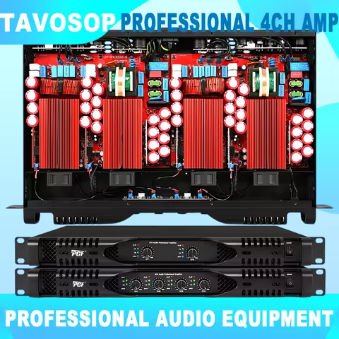 Professional 4 Channels Class D 1300W power amp 1U Digital Amplifier KTV Club Party Stereo Sound Sys