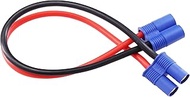 rflaueo 1pc EC8 Male to EC8 Female Connector Adapter Wire with 10awg 12inch/30cm RC Extension Cable