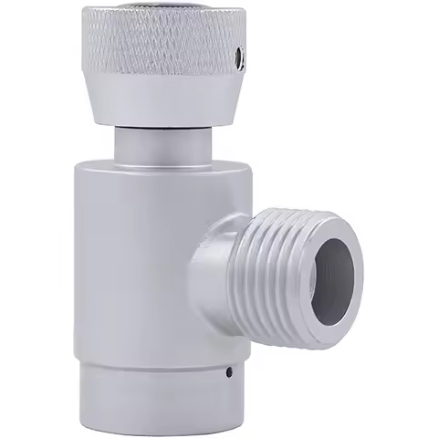 Silver Soda Stream Adapter, Aluminum TR21-4 To W21.8 Gas CO2 Refill Soda Stream Converter For Aquari