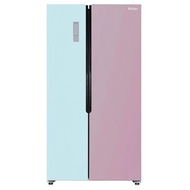 HAIERตู้เย็นไซด์ บาย ไซด์ (18.5 คิว, สีฟ้า/ชมพู) รุ่น RSB59CRFD1OL