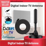 DVB-T2 Magnetic Aerial TV Antenna Signal Amplifier Receiver Booster HDTV DTTV Digital TV Indoor UHF 