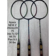 Original APACS Z ZIGGLER 75 grip 7U G1 Badminton Racket