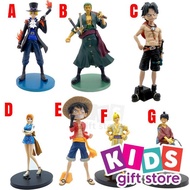 Anime One Piece Luffy Ace Sabo Zoro Nami Figure - Mainan Figur