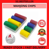 SG STOCK - 160 Chip Set Double Sided Digital Chips Mahjong Poker Game Token Plastic Chess and Card R