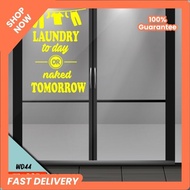 WALL STICKER QUOTE LAUNDRY HOME WALL DECORATION STICKER - WD44