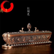 Tact pure copper alloys of eight auspicious Buddhist altar fittings lying incense joss sticks of san