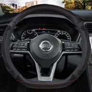 Car Steering Wheel Cover For Nissan X-Trail Qashqai March Serena Micra Kicks 2017-2019 Altima Teana 2019 2022 Auto Accessories