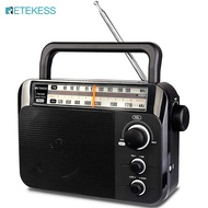 Retekess TR604  AM FM Portable Radio Long Battery Life High-Quality Radio Best Reception AC 220V Pow