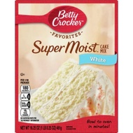 ของเข้าใหม่🔹🔹เบตตี้ คร๊อกเกอร์ แป้งเค้ก 461 กรัม - Betty Crocker Cake Mix White Super Moist 461g