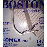 ✲☃◙Pdx / Loomex Wire / Duplex Solid Wire / Dual Core Flat Wire 14/2 12/2 10/2 Boston Lumex (per mete