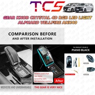 TCS TOYOTA ALPHARD VELLFIRE ANH40 2024-2025 CAR CRYSTAL 4D GEAR KNOB LED RGB LIGHT ACCESSORIES PLUG 