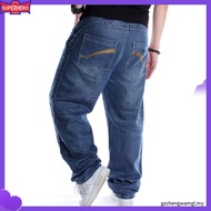 Men's Hip-Hop Jeans Men's trendy Loose Embroidered trousers Plus Size hip-hop Skateboard pants