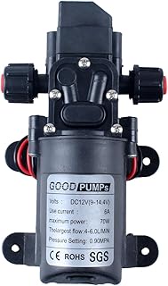 DIANQI Pump Sprayer Water Pressure Pump12v DC 70W 0.9MPA 130psi Home Booster Pump diaphragm pump Con