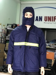 Áo kho lạnh âm 25 độ xanh đậm có PQ