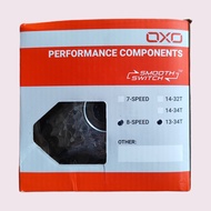 FREEWHEEL OXO 8 SPEED 13-34T CHROME MODEL DRAT