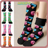 MISUPS 67 Meme Ice Cream Socks, Cotton Warm 67 Meme Crew Long Socks, Funny Lightweight Breathable Ca