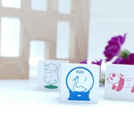 日期印章 雪國小鎮 天鵝