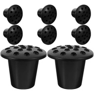 HANABASS Cemetery Grave Vase Inserts: 8pcs 16 Holes Cemetery Flowers Holder Graveside Bracket Memori