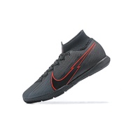 100% Original Futsal Kasut Bola Sepak Nike Mercurial Superfly 7 Elite MDS IC indoor football shoes CR7 men's knitting fu