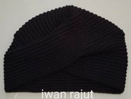 ciput rajut turban instan