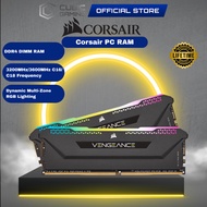 CORSAIR Vengeance RGB Pro SL DDR4 Desktop DIMM PC RAM 3200Mhz/3600Mhz (16GB/32GB/64GB) - 32GB(16x2)
