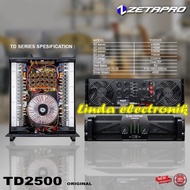 [✅Baru] Power Amplifier Zetapro Td2500 / Td 2500 Class Td Original