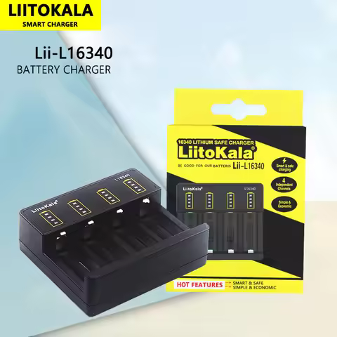 LiitoKala Lii-L16340 CR123A 16340 3.7V Lithium Battery Charger for Digital Camera/Flash/Watch/Remote
