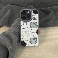 For iPhone 11/12/13/14/15 Pro max Case Cute hello kitty Cat Case For iPhone 11,12,13,14,15,11PM,12PM