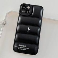 Isaiah 60:22 Cross Print Black Phone Case, "When The Time Is Right, I The Lord Will Make It Happen" 