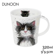 Dunoon Painted Cat Black and White Cat LOMOND LO-CATS-BW